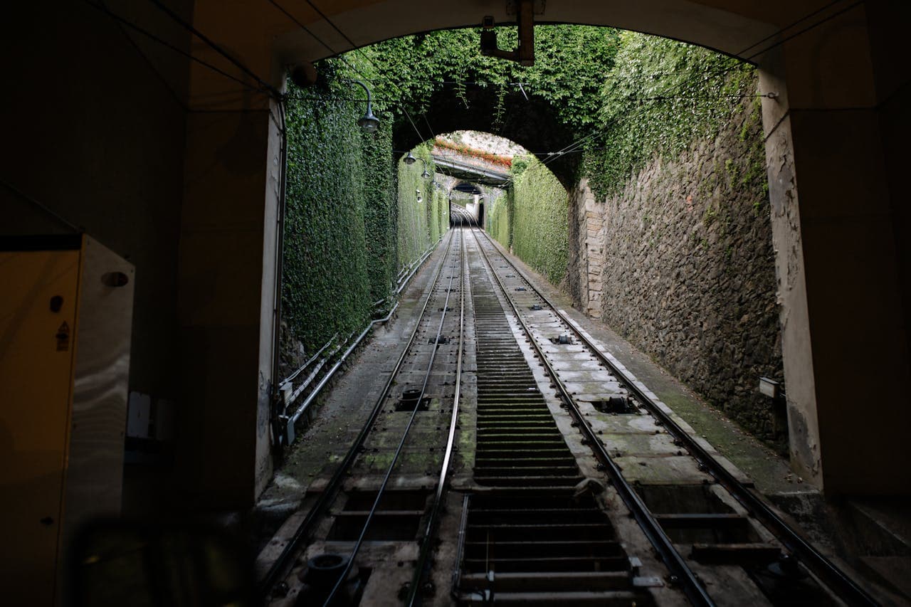 Tunnel of an abandoned railway.